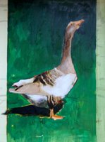 2006. Gans/Goose. Oil on canvas. 80x60 cm.